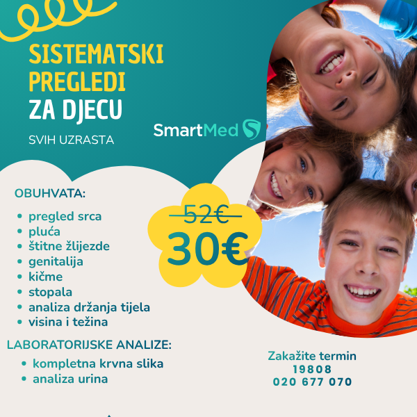Sistematski pregledi za djecu svih uzrasta